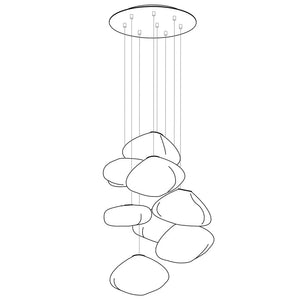 73 Random Glass Pendant Light