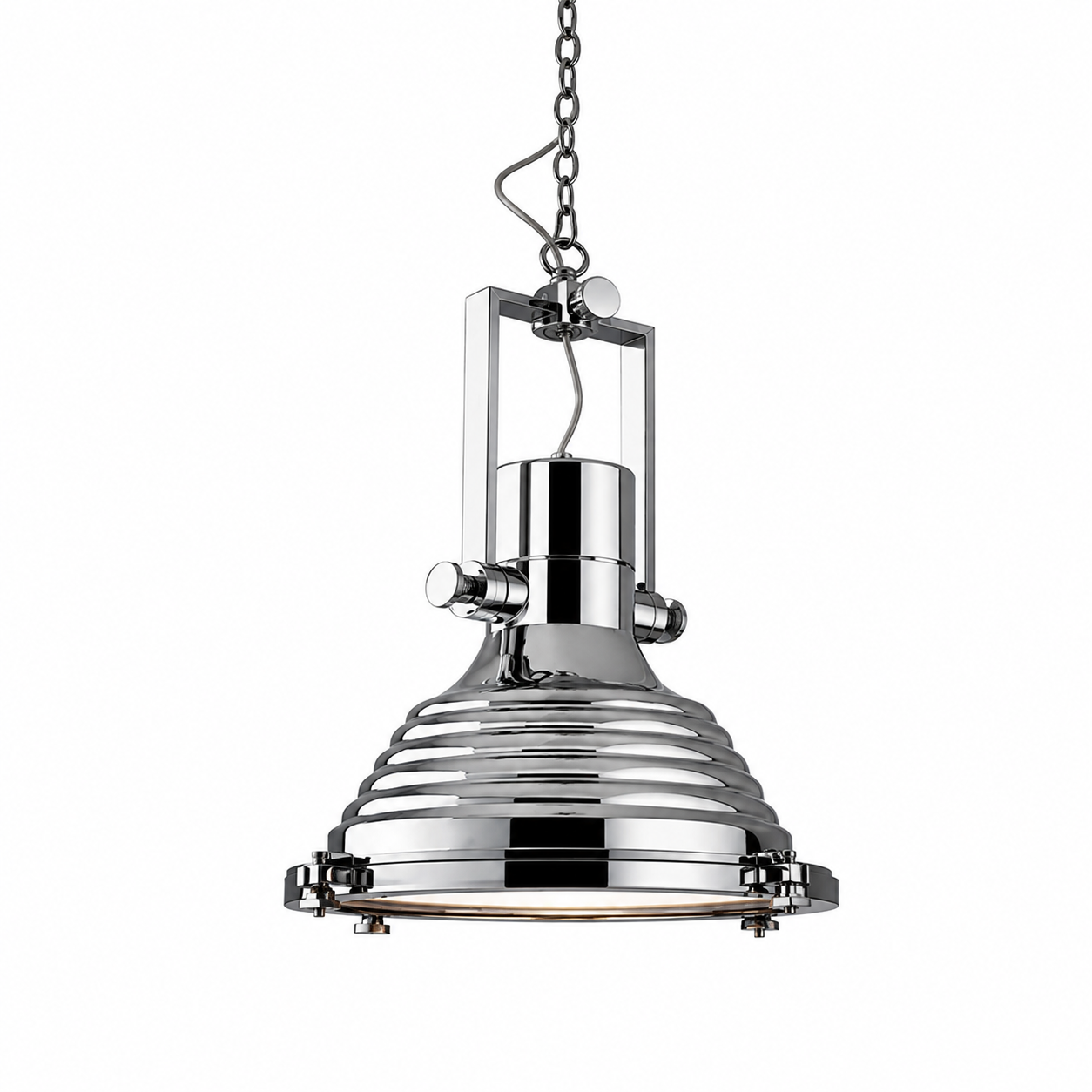 Industrial Nautical Dome Pendant Light