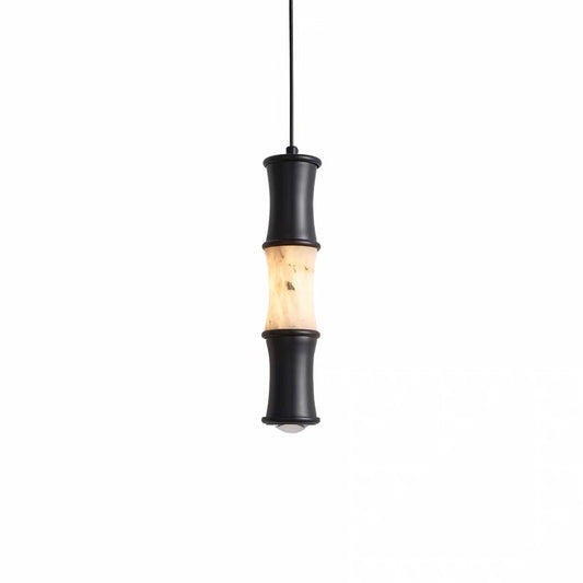 Tallo Alabaster Bamboo Pendant Light