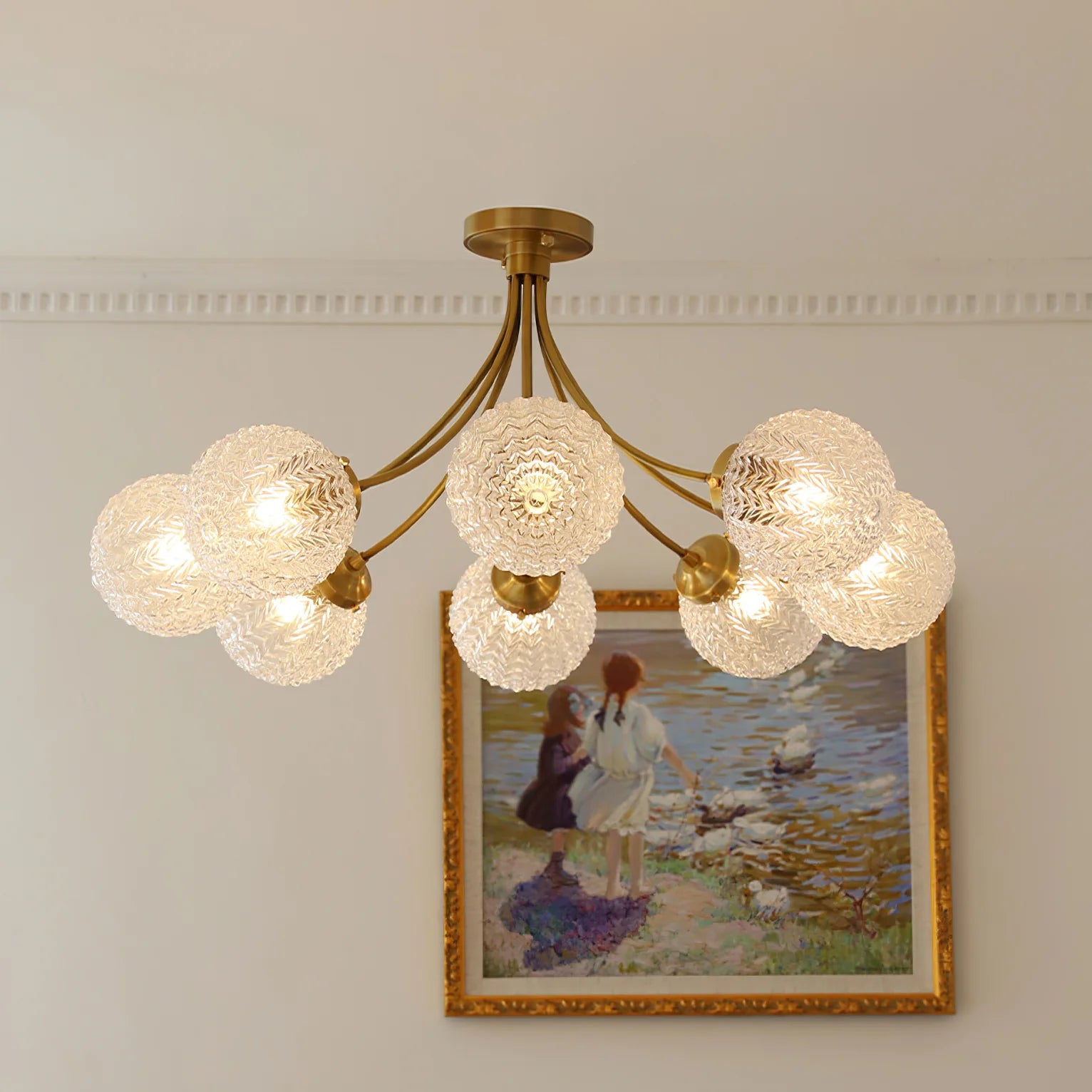 Retro Glass Ceiling Lamp