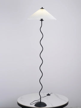 Wiggly Pleated Floor Lamp