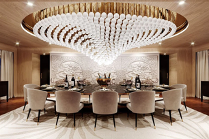 Pearl Wave Bespoke Chandelier