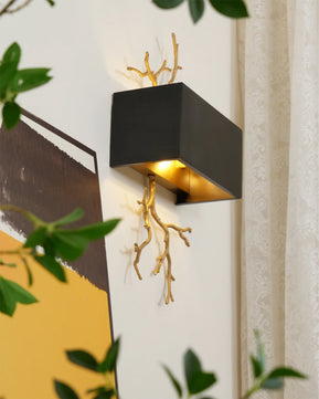 Brass Branch Wall Lamp