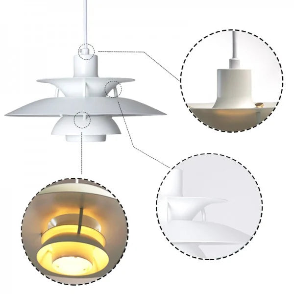 Danish Multi-layer Metal Pendant Light S107