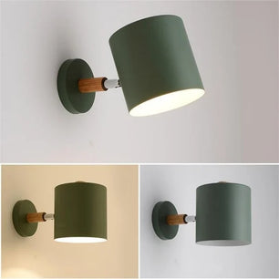 Nordic Macaron Cylinder Rotatable Wall Lamp S38