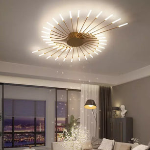 Sputnik Led Fireworks Flush Mount Ceiling Light S40