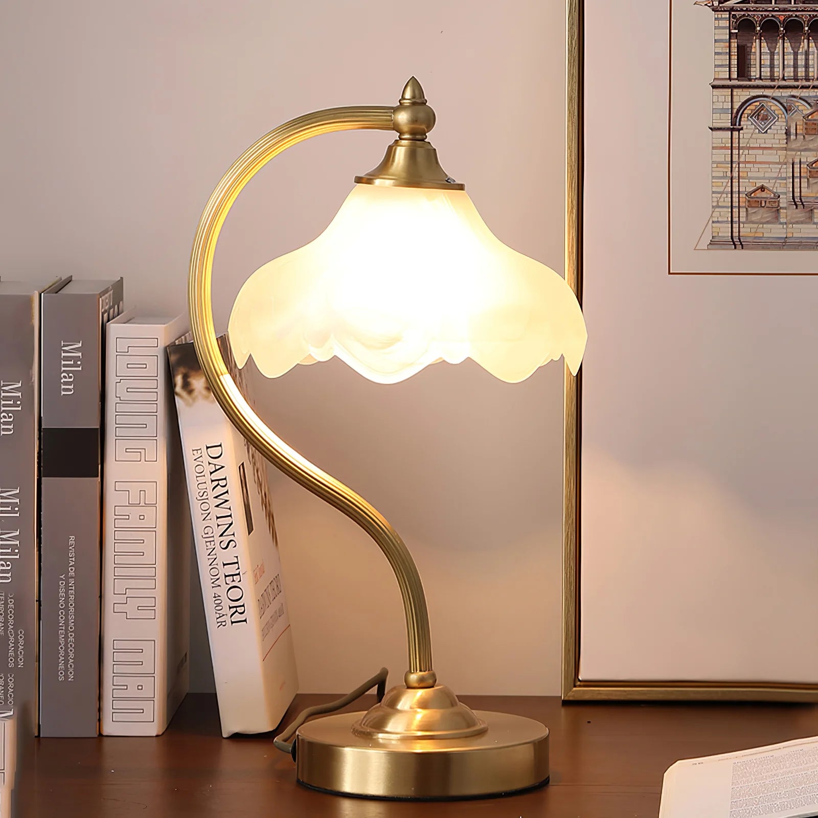 Magnolya Flower Table Lamp