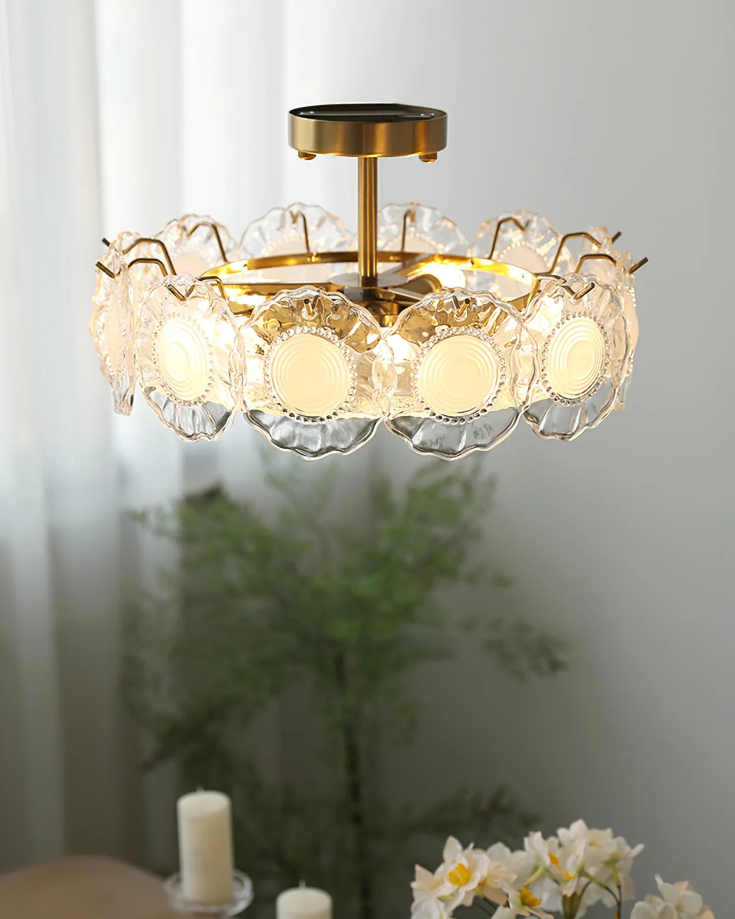 Pobllem Glass Ceiling Lamp