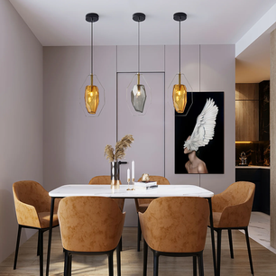 Faceted Gem Pendant Light