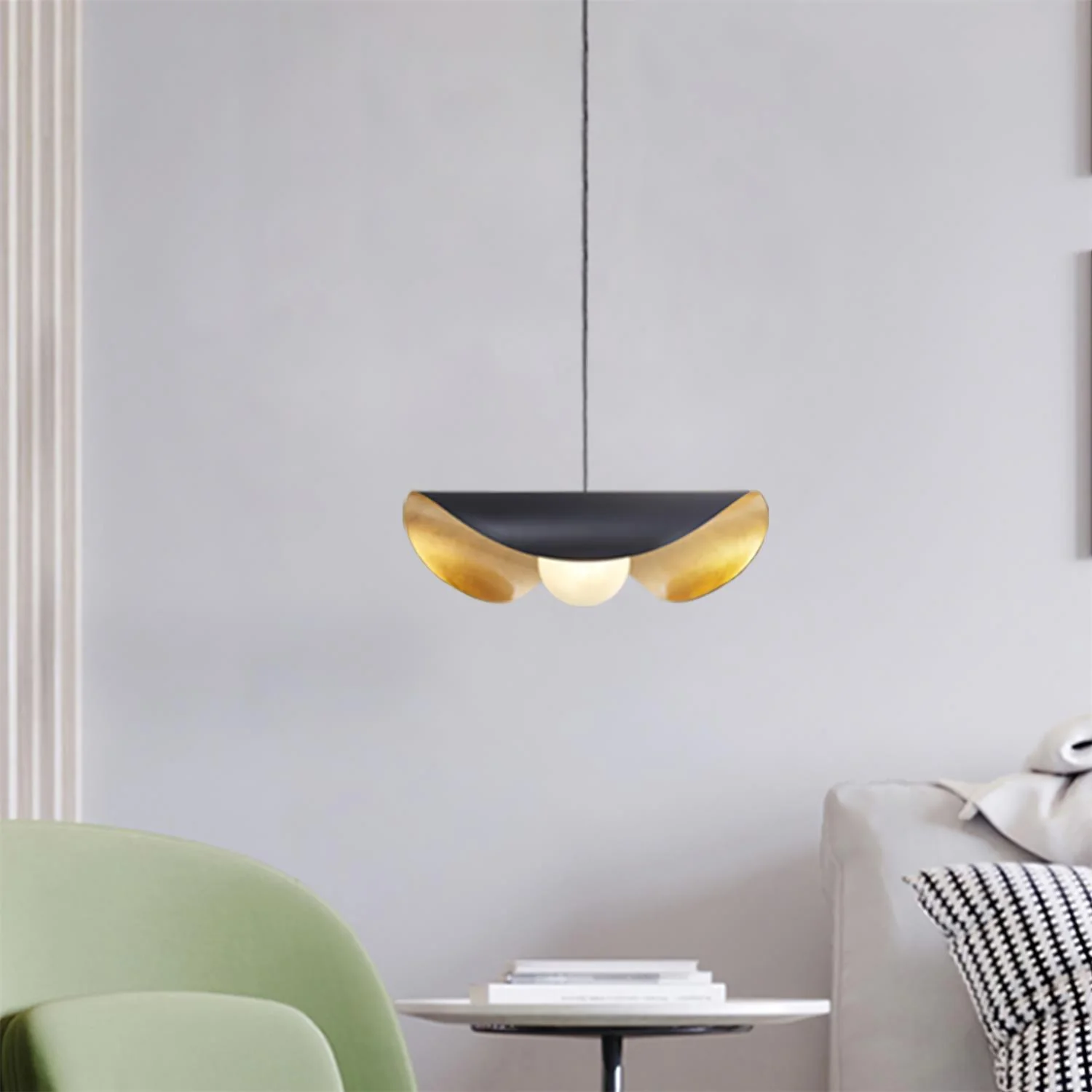 Curved Shell Pendant Light