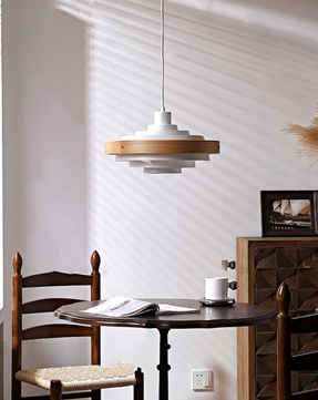 Layered Disc Swing Arm Pendant Light