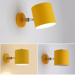 Nordic Macaron Cylinder Rotatable Wall Lamp S38