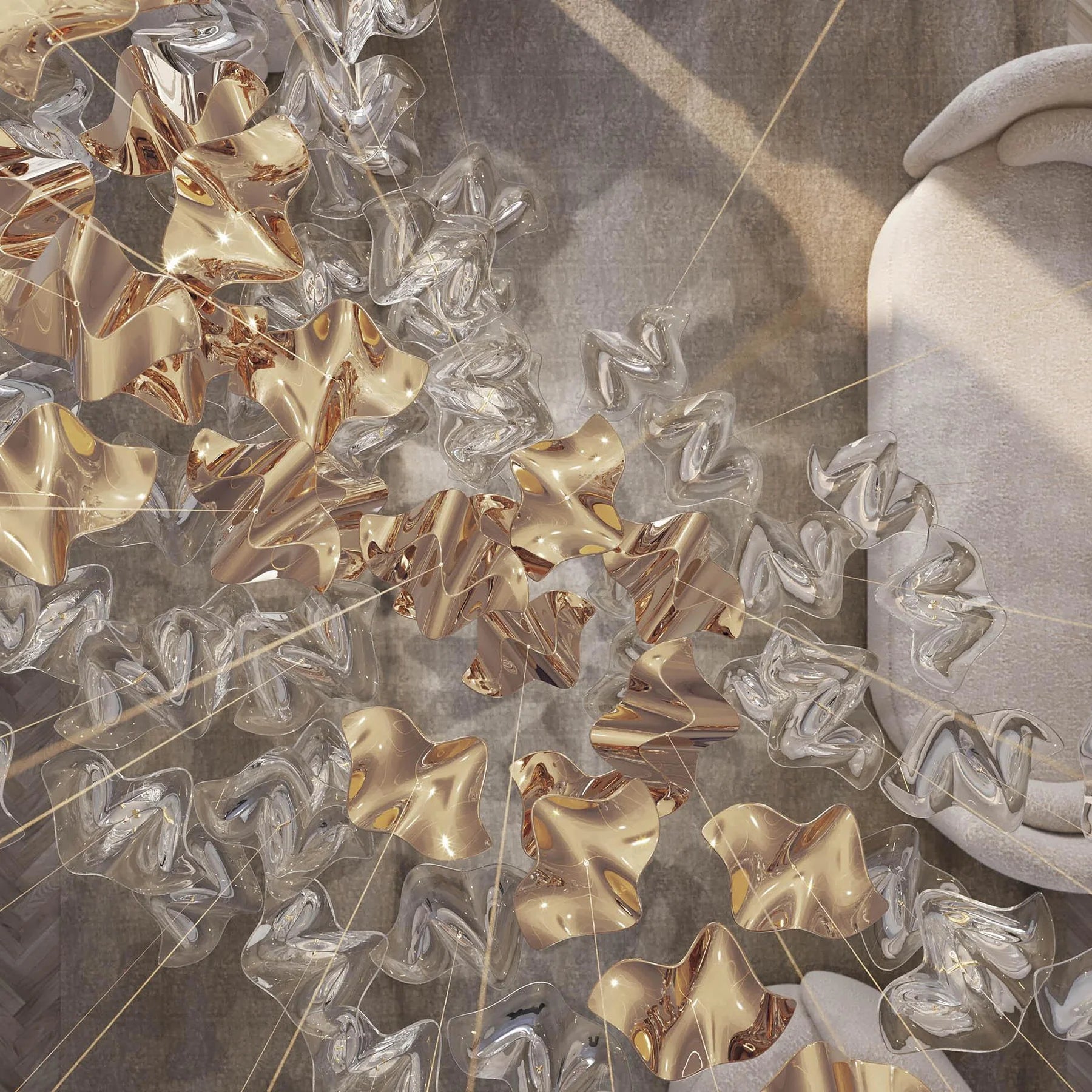 Tidal Stair Chandelier
