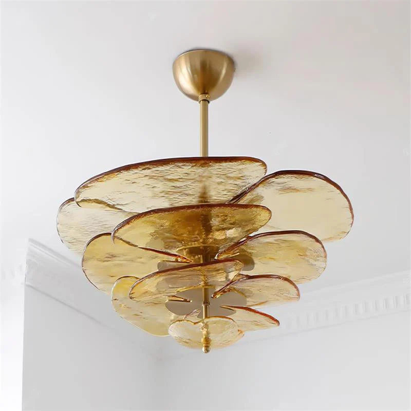 Lotus Leaf Murano Chandelier
