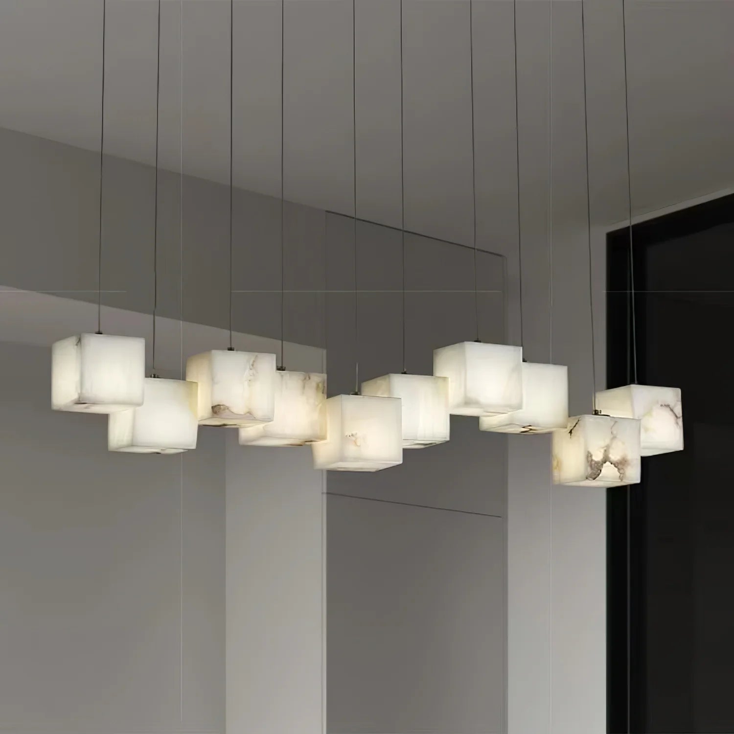 Marble Box Chandelier