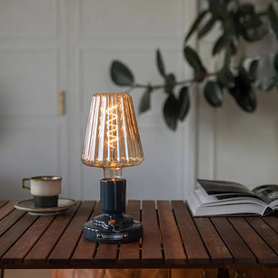 Mushroom Glass Desk Lamp