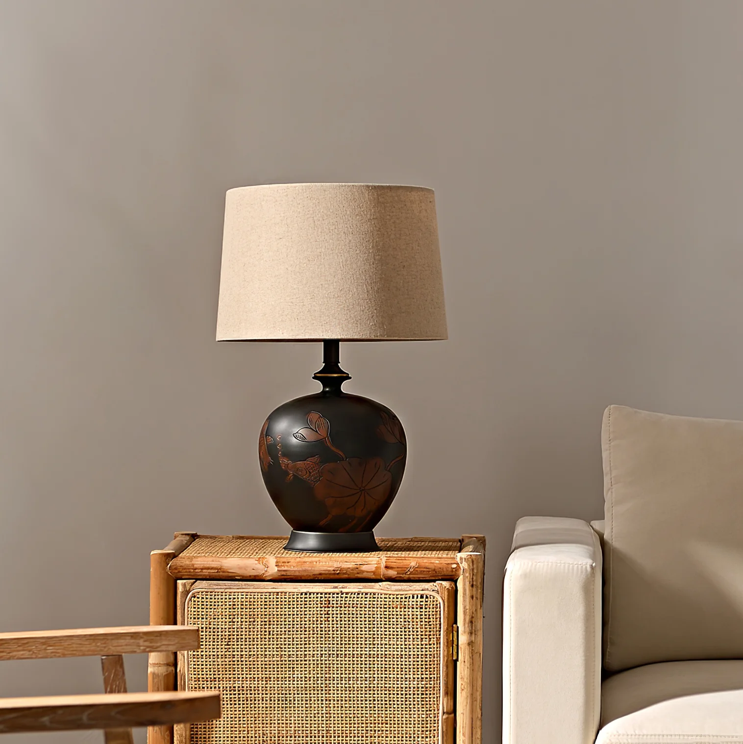 Zen-Style Ceramic Lamp