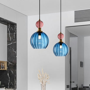 Vintage Colorful Glass Pendant Light S138
