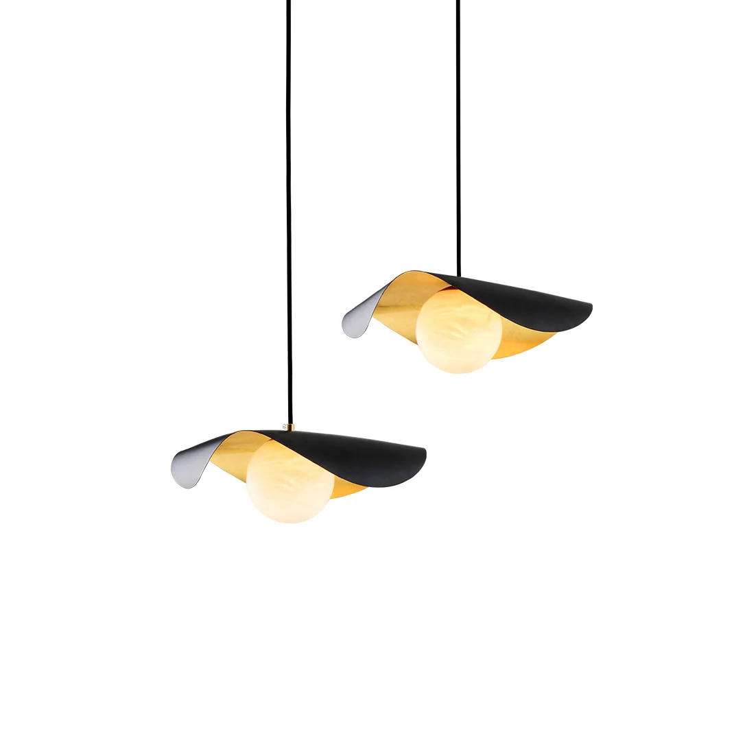 Curved Shell Pendant Light