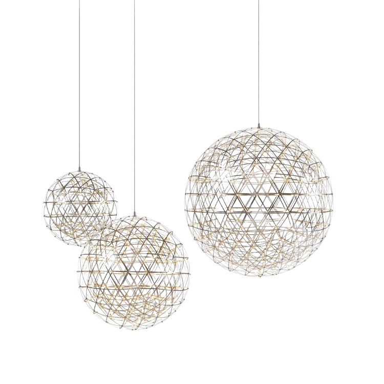 Silver Spark Ball Pendant Light