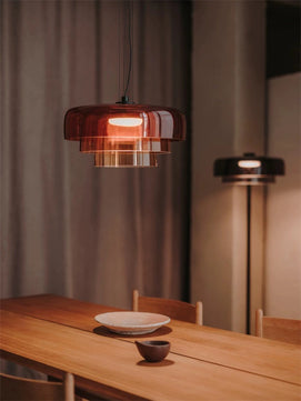 Lark 3 Shade Modern Glass Pendant Lamp