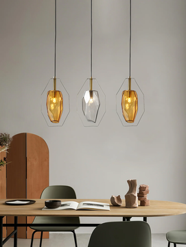 Faceted Gem Pendant Light