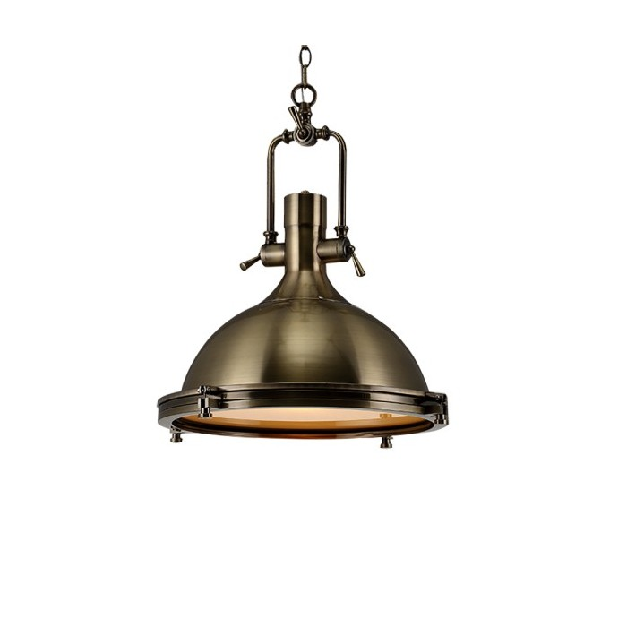 Industrial Nautical Dome Pendant Light
