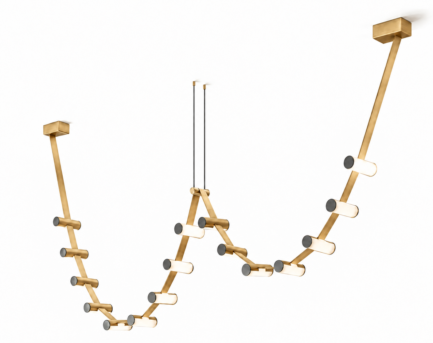 Curve Leather Chandelier