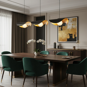 Curved Shell Pendant Light