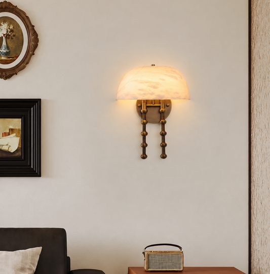 Méduse Alabaster Wall Sconce