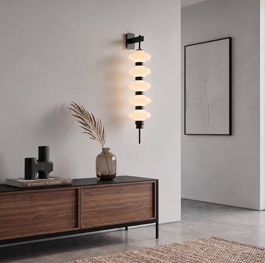 Stacked Glass Wall Sconce
