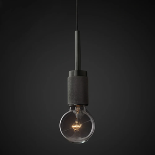 Brass & Clear Glass Pendant Light