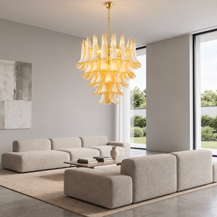 Murano Style Tiered Chandelier