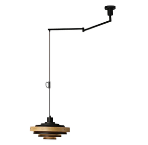 Layered Disc Swing Arm Pendant Light