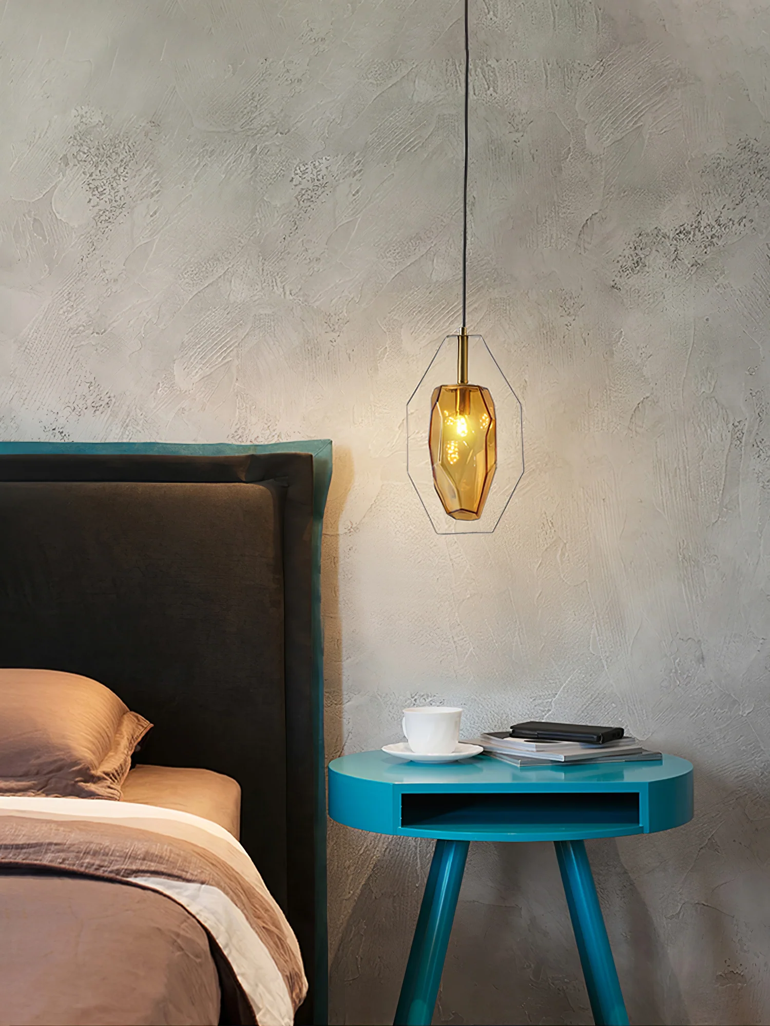 Faceted Gem Pendant Light