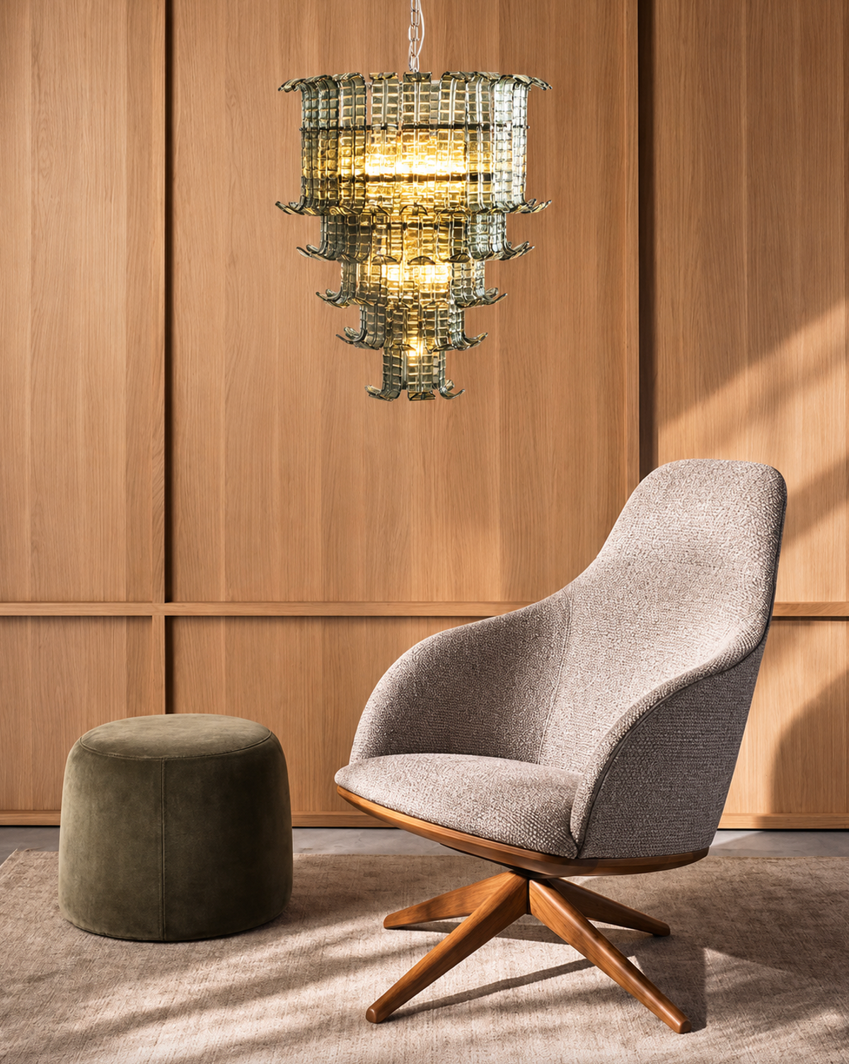 Cascata Verde Chandelier