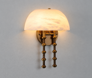 Méduse Alabaster Wall Sconce
