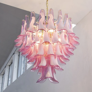 Murano Style Tiered Chandelier