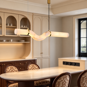 Onda Alabaster Linear Pendant