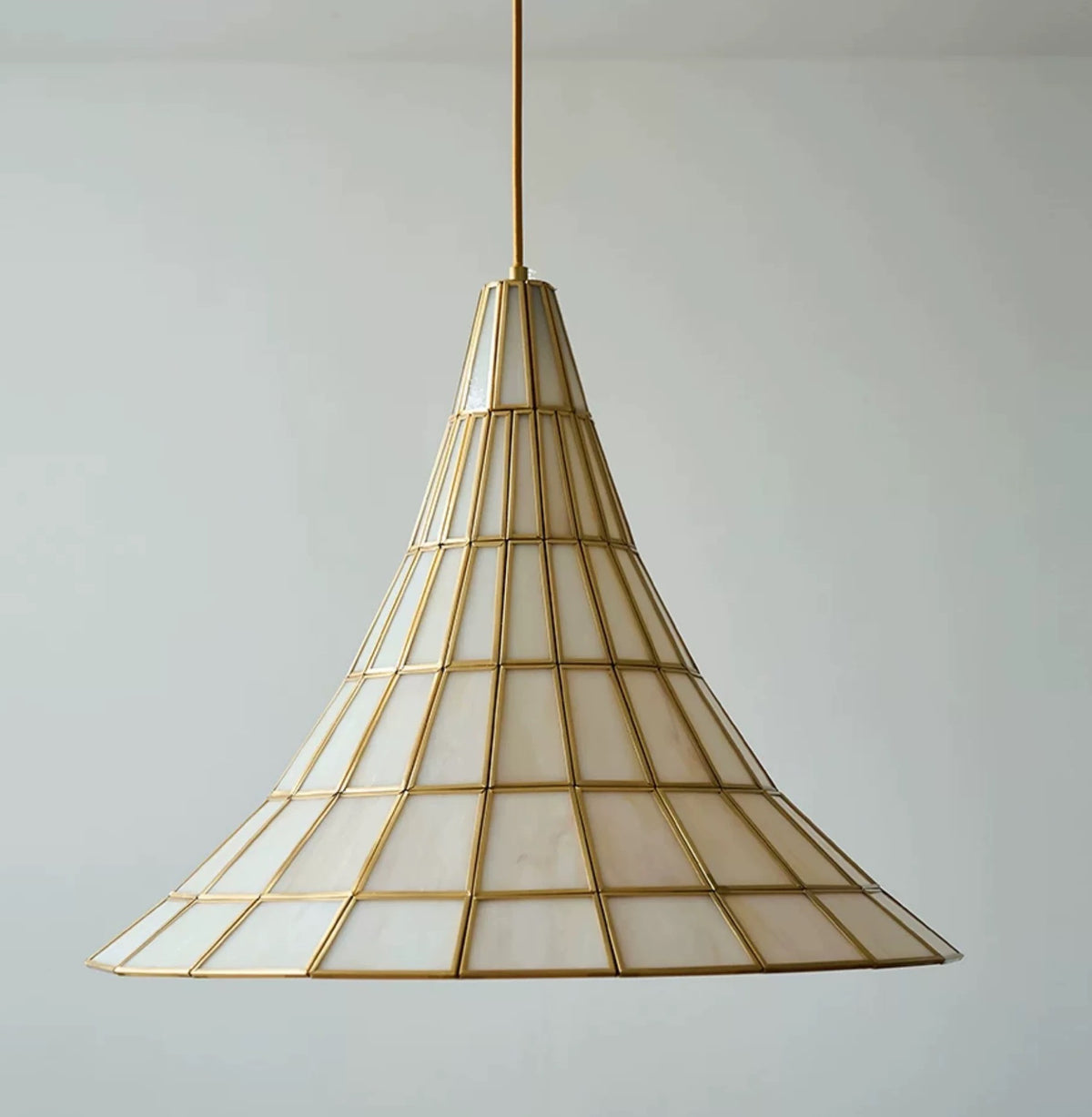 Campana Brass & Glass Pendant