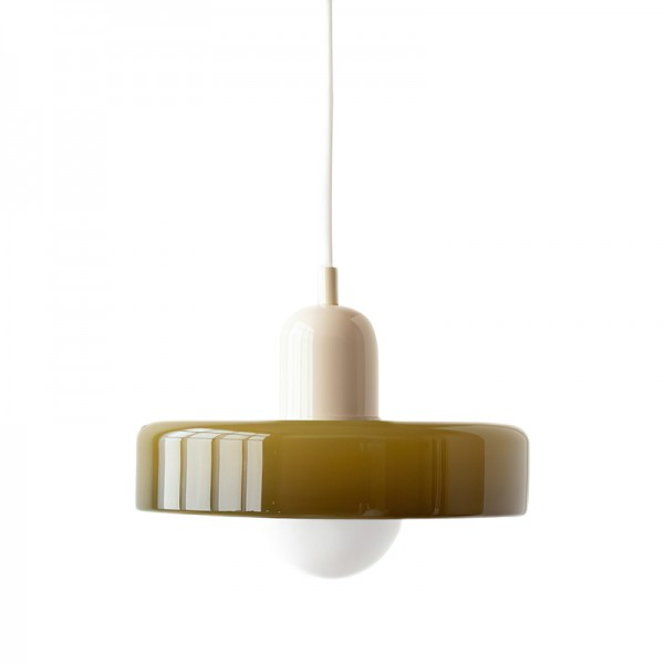 Morandi Glass Disc Orb Pendant Lamp