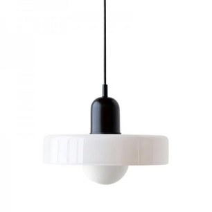 Morandi Glass Disc Orb Pendant Lamp