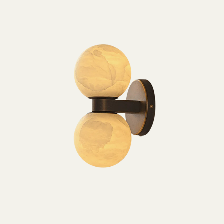 Aria Alabaster Globe Sconce
