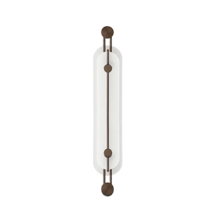 Architectural Alabaster Capsule Bronze Sconce