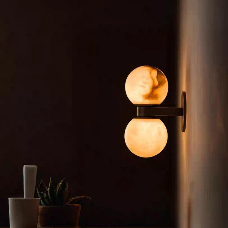 Aria Alabaster Globe Sconce