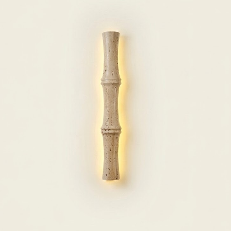 Bamboo Travertine Sconce