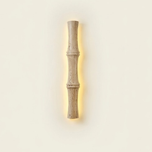 Bamboo Travertine Sconce