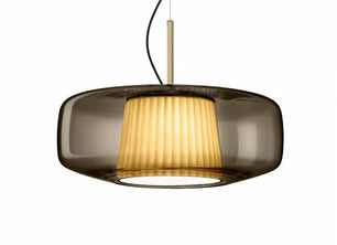 Plisse Pleated  Glass Pendant Light