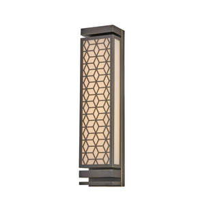 Reticolo Faux Marble Outdoor Wall Sconce