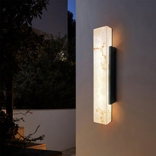 Alabastro Faux-Marble Linear Outdoor Wall Light